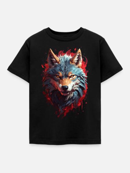 Sinister Fenris Wolf, Mystic Wolf - Kids' T-Shirt - black