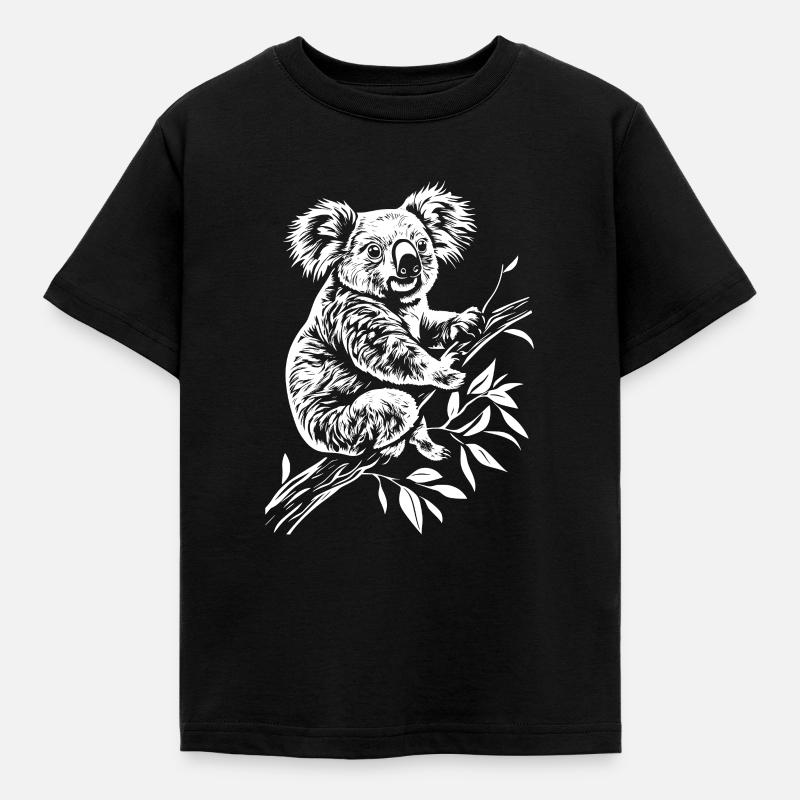 Koala Minimalistyczny - Koszulka dziecięca - czarny