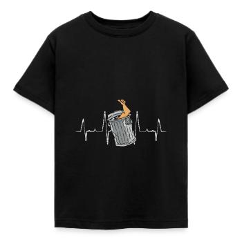 Trash Heartbeat - T-shirt Enfant - noir - Devant - AI Model Kid Female (0cm)