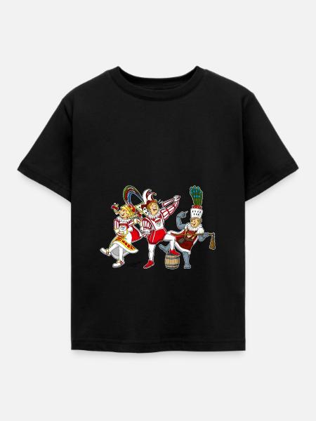 Köln Dreigestirn - Kinder T-Shirt - Schwarz