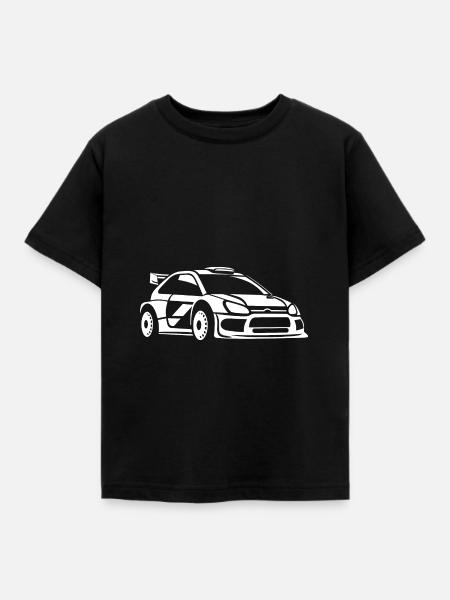 Rallye-Fahrzeug - Kinder T-Shirt - Schwarz