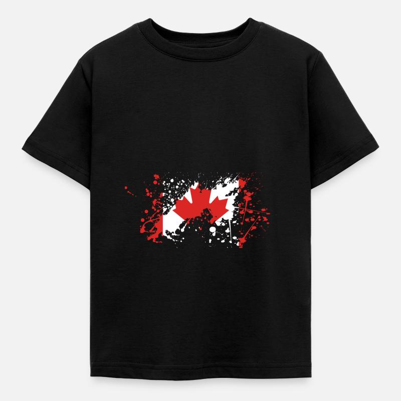 Blob drapeau canada - T-shirt Enfant - noir