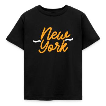 New York - Kinder T-Shirt - Schwarz - Vorne - AI Model Kid Female (0cm)