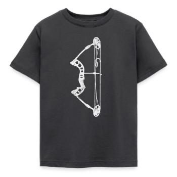 Bogenschießen Bogen Bogenschütze - Kinder T-Shirt - Dunkelgrau - Vorne - AI Model Kid Female (0cm)