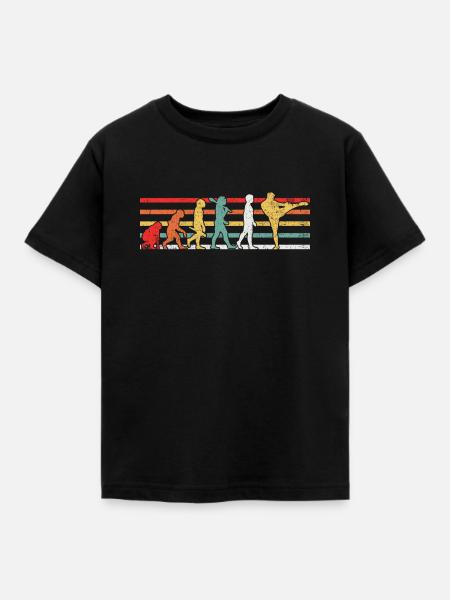 Kickboxen Kickboxer - Kinder T-Shirt - Schwarz