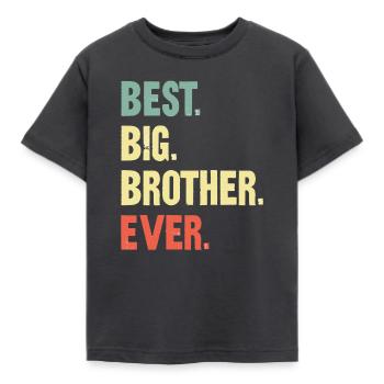 Le meilleur Big Brother de tous les temps! Meilleur Big Brother de tous les temps - T-shirt Enfant - charbon - Devant - AI Model Kid Female (0cm)