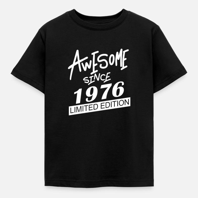 1976 - T-shirt barn - svart