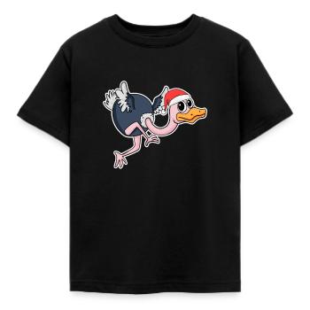 Strauß Weihnachten - Kinder T-Shirt - Schwarz - Vorne - AI Model Kid Female (0cm)