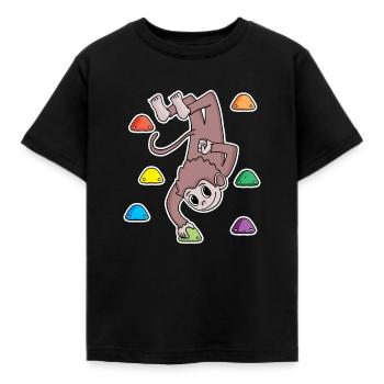 Singe Escalade Escalade - T-shirt Enfant - noir - Devant - AI Model Kid Female (0cm)