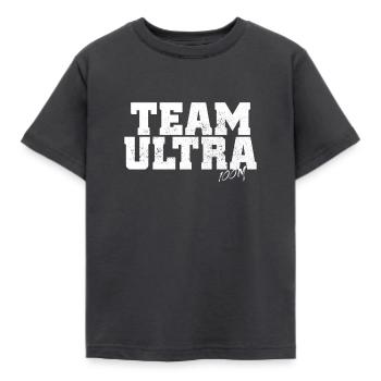 Team Ultra 100M Trail Run Ultramarathon Ultra Run - T-shirt Enfant - charbon - Devant - AI Model Kid Female (0cm)
