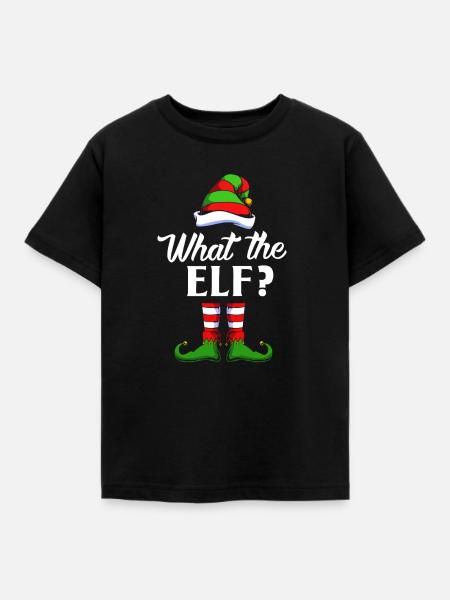 Elfe Elf Weihnachtsgeschenk - Kinder T-Shirt - Schwarz