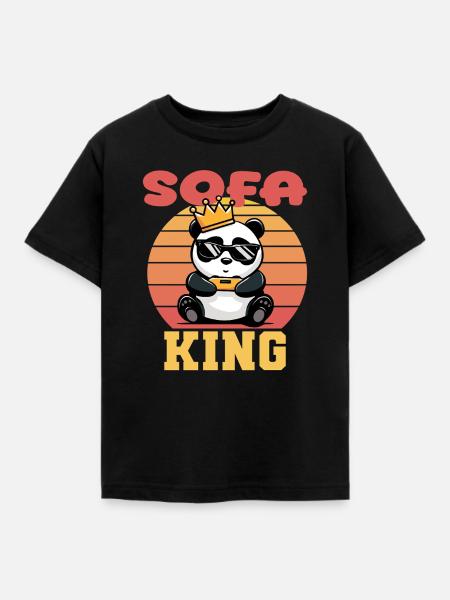 Gaming Sofa King - Kinder T-Shirt - Schwarz