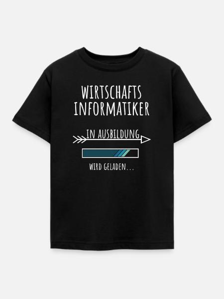 Wirtschaftsinformatik Studium Beruf Ausbildung - Kinder T-Shirt - Schwarz