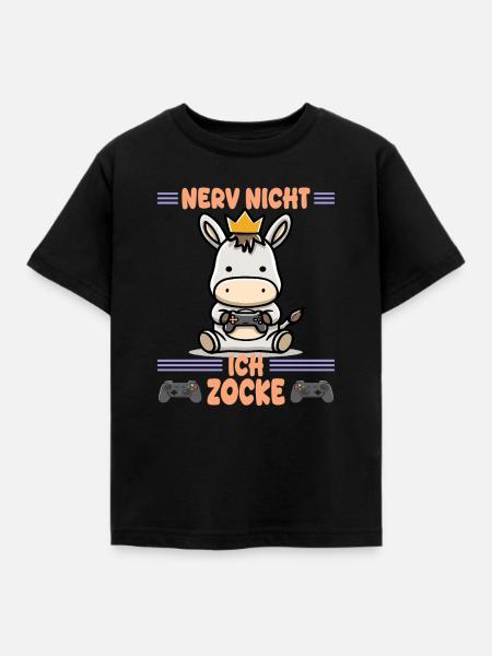 Nerv nicht, ich zocke grade - Kinder T-Shirt - Schwarz