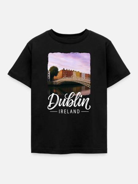 Dublin - Kinder T-Shirt - Schwarz