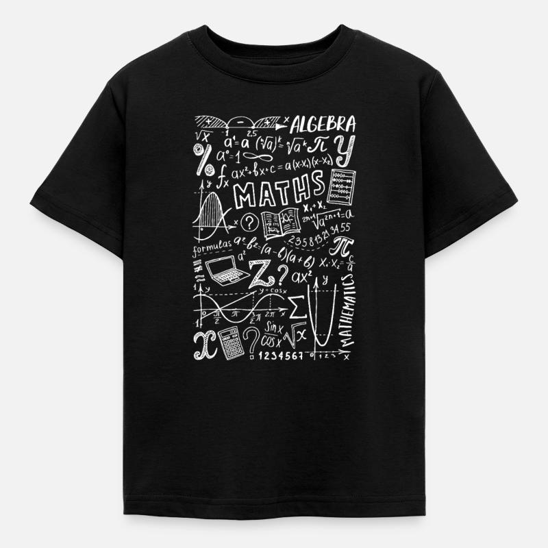 Math's Algebra Mathematics - Kinder T-Shirt - Schwarz