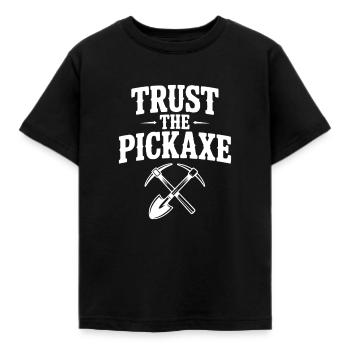 Vertraue der Spitzhacke - Kinder T-Shirt - Schwarz - Vorne - AI Model Kid Female (0cm)