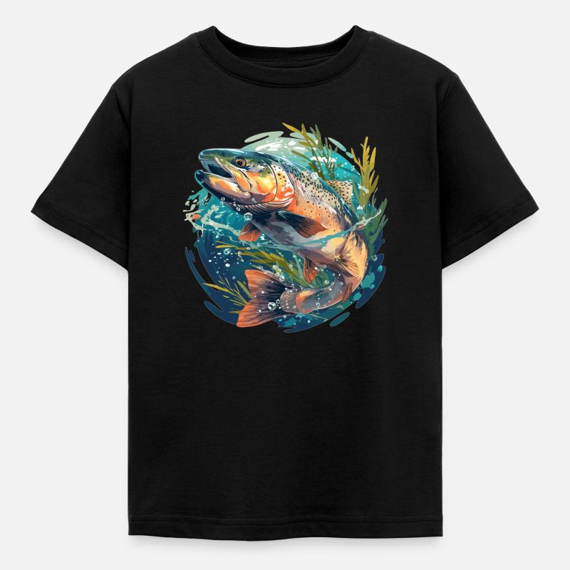Laks Laks - T-shirt barn - svart