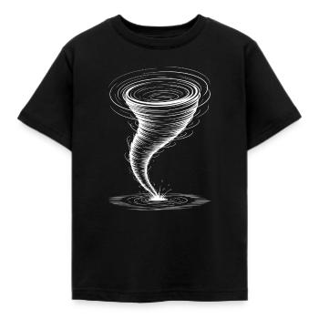 Dictons sur les tornades Tornades Drôle de cadeau de tornade - T-shirt Enfant - noir - Devant - AI Model Kid Female (0cm)