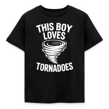 Dictons sur les tornades Tornades Drôle de cadeau de tornade - T-shirt Enfant - noir - Devant - AI Model Kid Female (0cm)