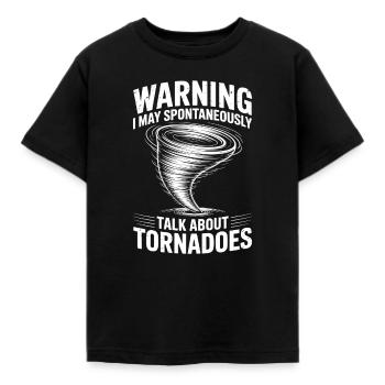 Dictons sur les tornades Tornades Drôle de cadeau de tornade - T-shirt Enfant - noir - Devant - AI Model Kid Female (0cm)