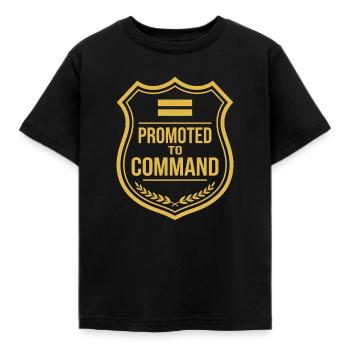 Polizeileutnant Polizeileutnant Dienstgrad Lt - Kinder T-Shirt - Schwarz - Vorne - AI Model Kid Female (0cm)