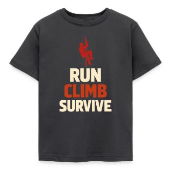 Obstacle Course Racer Obstacle Course Ocr - Kids' T-Shirt - dark grey - Front - AI Model Kid Female (0cm)