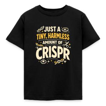 Ein Hauch CRISPR | Genetik Humor - Kinder T-Shirt - Schwarz - Vorne - AI Model Kid Female (0cm)