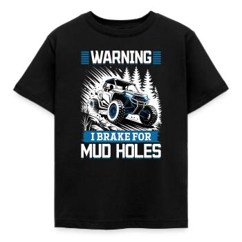 UTV Tout-Terrain 4 Roues Côte à côte - T-shirt Enfant - noir - Devant - AI Model Kid Female (0cm)