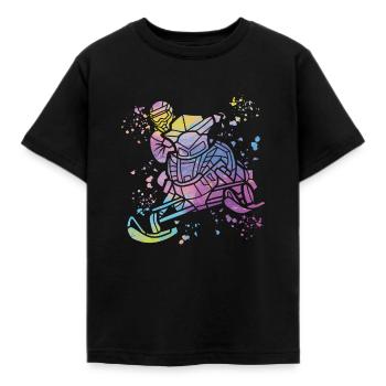 Motoneige, motoneige, motoneige - T-shirt Enfant - noir - Devant - AI Model Kid Female (0cm)