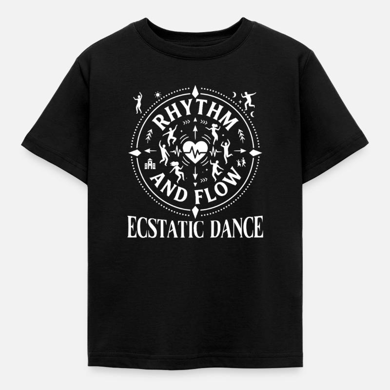 Ecstatic Dance Ecstatic Dance Meditation Rhythm - Kids' T-Shirt - black