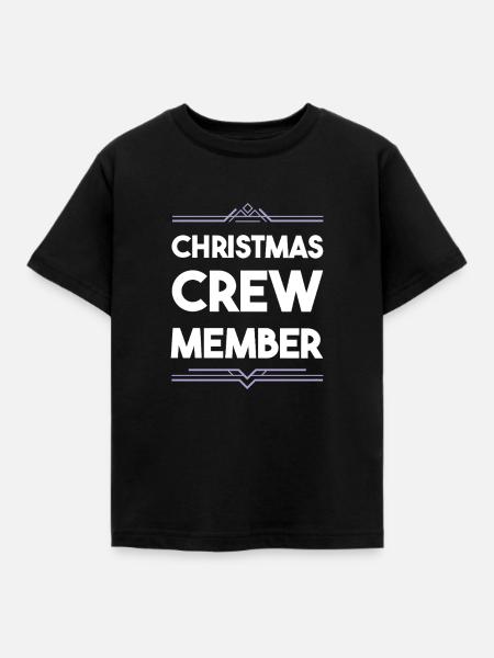 Christmas Crew - Kinder T-Shirt - Schwarz