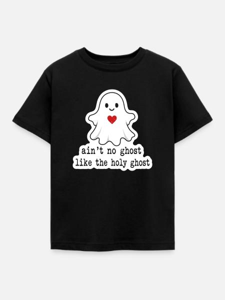 Geist mit Herz: Heiliggeist Wortwitz - Kinder T-Shirt - Schwarz