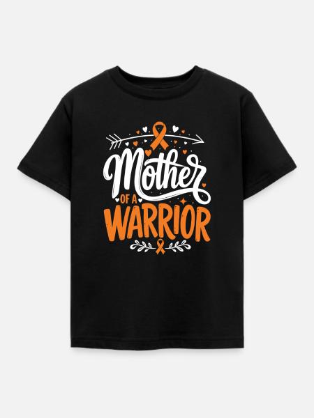 Mutter eines Kriegers – Leukämie-Bewusstsein - Kinder T-Shirt - Schwarz