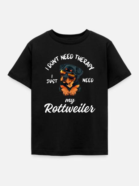 Coole Rottweiler-Sonnenbrillen - Kinder T-Shirt - Schwarz
