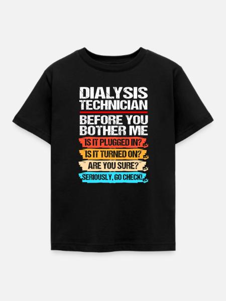 Dialyse-Techniker - Kinder T-Shirt - Schwarz