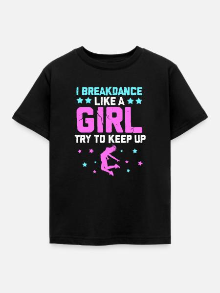 Breakdance - Kinder T-Shirt - Schwarz