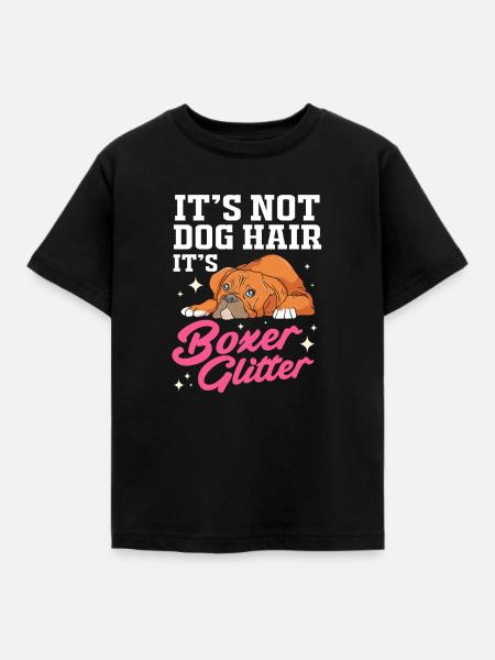 Boxer Hund - Kinder T-Shirt - Schwarz