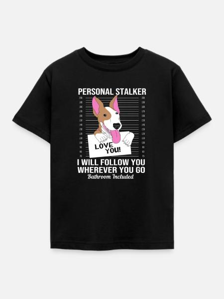 Bullterrier - Kinder T-Shirt - Schwarz