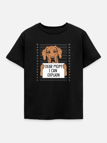 Rhodesian Ridgeback - Kinder T-Shirt - Schwarz