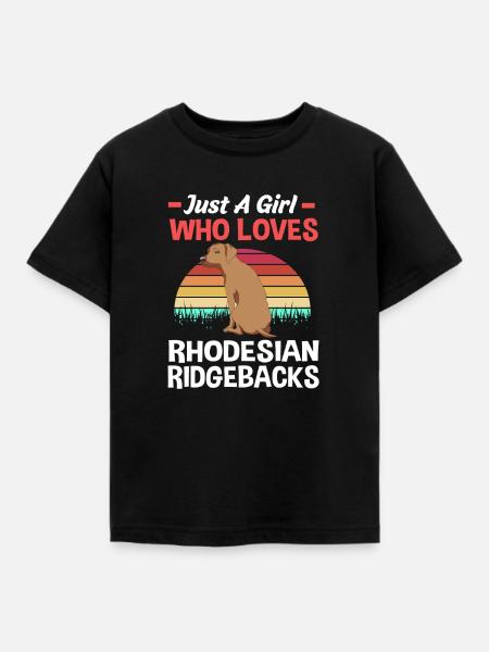 Rhodesian Ridgeback - Kinder T-Shirt - Schwarz