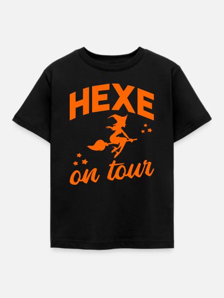 Hexe on Tour - Kinder T-Shirt - Schwarz