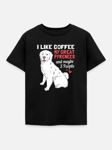 Pyrenäenhund - Kinder T-Shirt - Schwarz