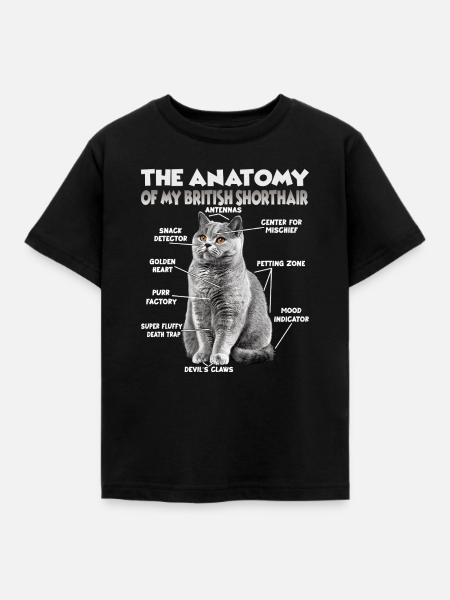 Witziges Britisch Kurzhaar T | Britisch Kurzhaar - Kinder T-Shirt - Schwarz