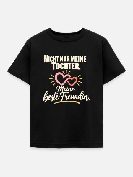 Mama Tochter Freundschaft Beste Freundin - Kinder T-Shirt - Schwarz