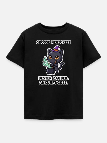 Bester Zauber – Babyankündigung zu Halloween - Kinder T-Shirt - Schwarz