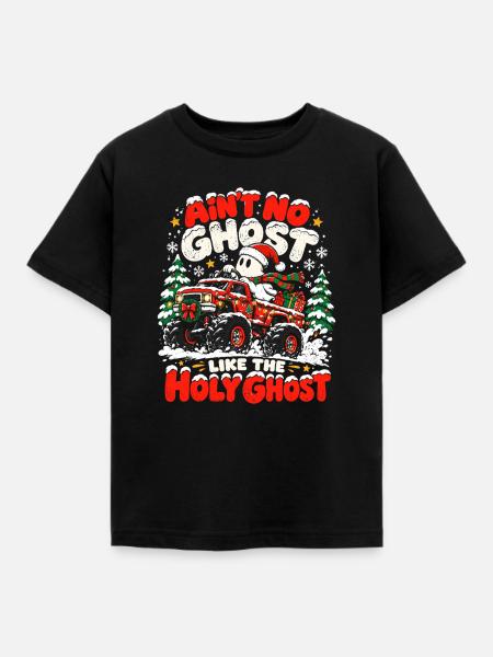 Holy Ghost Truck Christmas Design - Kinder T-Shirt - Schwarz