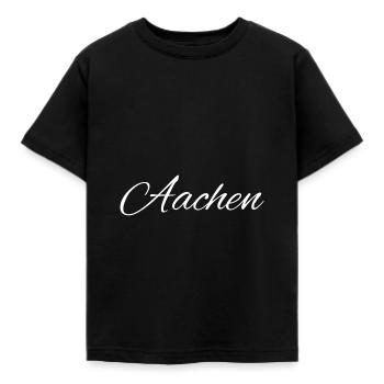 Aix-la-Chapelle, Allemagne, Cathédrale d’Aix-la-Chapelle Allemagne - T-shirt Enfant - noir - Devant - AI Model Kid Female (0cm)