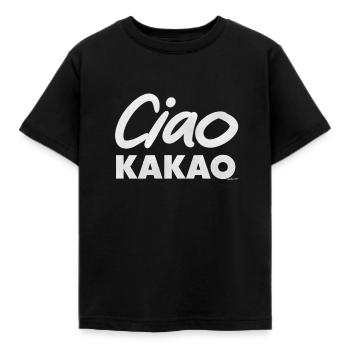 Ciao Kakao -Spruchshirt Trend - Kinder T-Shirt - Schwarz - Vorne - AI Model Kid Female (0cm)