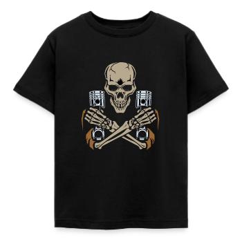 Mécanique automobile à piston - T-shirt Enfant - noir - Devant - AI Model Kid Female (0cm)